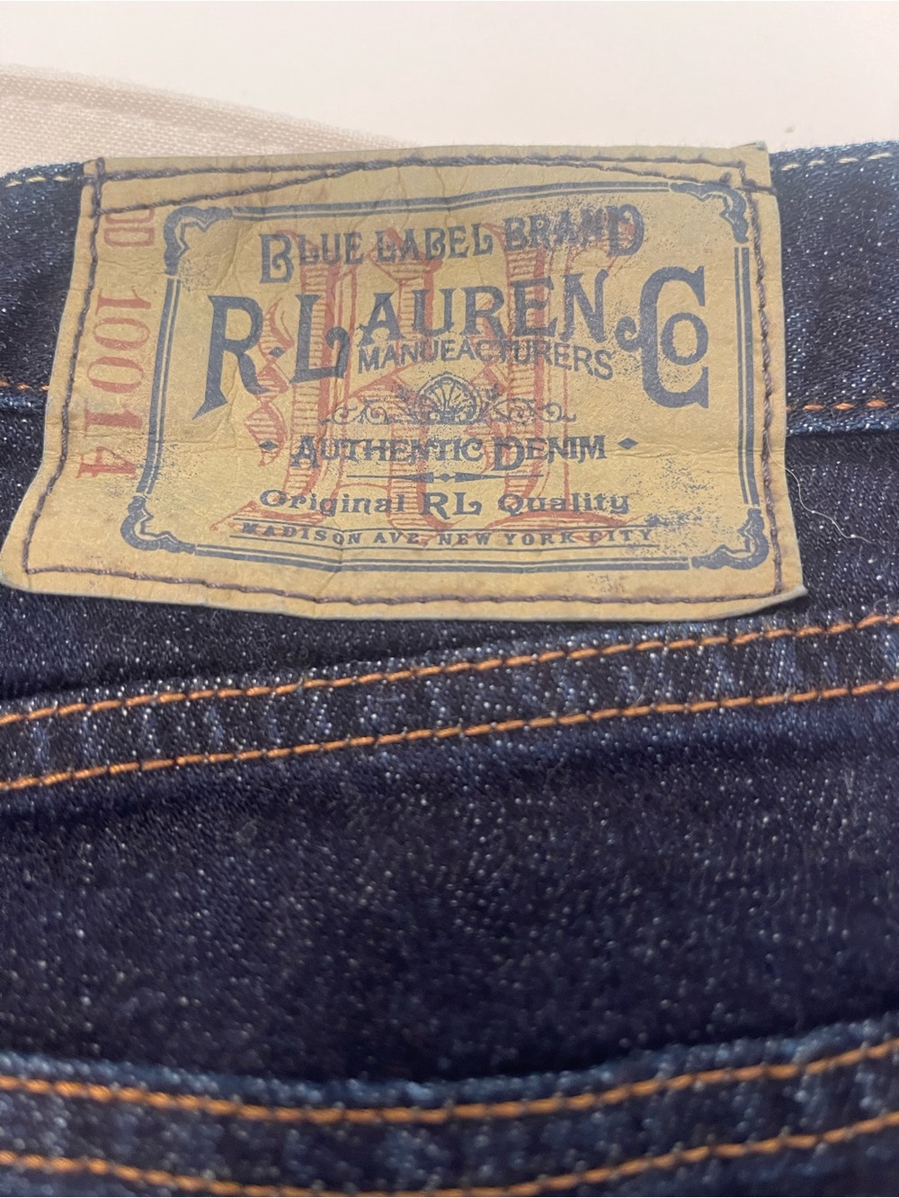 Ralph Lauren Blue Label Dark Blue Denim Jeans with Embroidered Crest - Picture 5 of 12